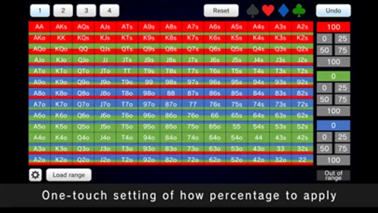 Poker Range Painter screenshot 2