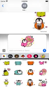 Cute Penguin 8 Stickers pack screenshot 1