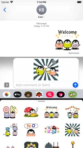 Cute Penguin 9 Stickers pack screenshot 0