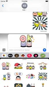 Cute Penguin 9 Stickers pack screenshot 1