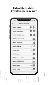 Matrix Calculator (Algebra) screenshot 1