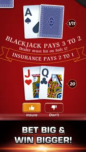 Classic Blackjack: 21 Casino screenshot 1