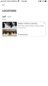 Front Porch Coffee screenshot 1