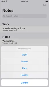 NoteApp screenshot 2