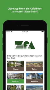 Abfall-App ZfA screenshot 0