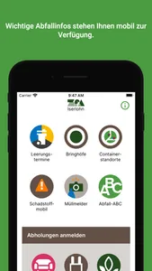 Abfall-App ZfA screenshot 1