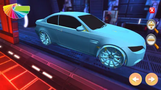 Car 3D Tuning Coloring Games screenshot 2