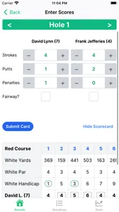 GolfSheet screenshot 2