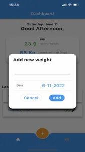 BMI Weight tracker health screenshot 4