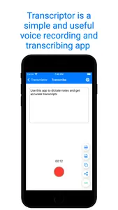 Transcriptor-Dictation to text screenshot 0