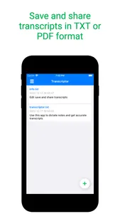 Transcriptor-Dictation to text screenshot 1