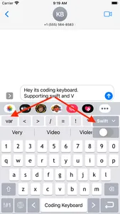 Coding keyboard screenshot 1