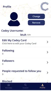 CODEY Social screenshot 2