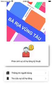 Phản ánh sự cố HTKT tỉnh BRVT screenshot 0