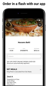 Hassans Balti App screenshot 0