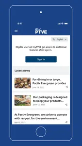 myPTVE - Pactiv Evergreen screenshot 0