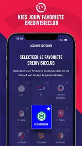 Eredivisie - Officiële app screenshot 1
