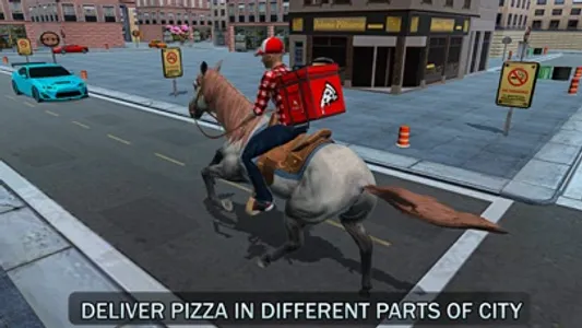 Mounted Horse Rider Pizza screenshot 0