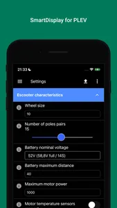 SmartDisplay for PLEV escooter screenshot 1
