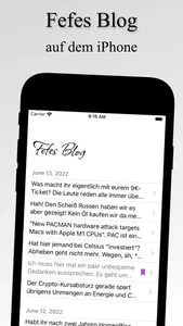 Fefe Blog Reader screenshot 0