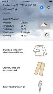 Weather&Clothes screenshot 2