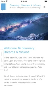 Journaly: Dream Interpretation screenshot 1