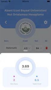 Üniversite Not Ortalaması screenshot 1