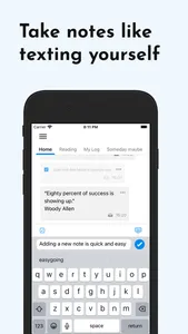 Qept: Quick Notes Like Texting screenshot 0