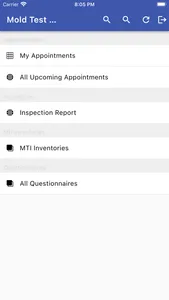 Mold Test Company Portal screenshot 1