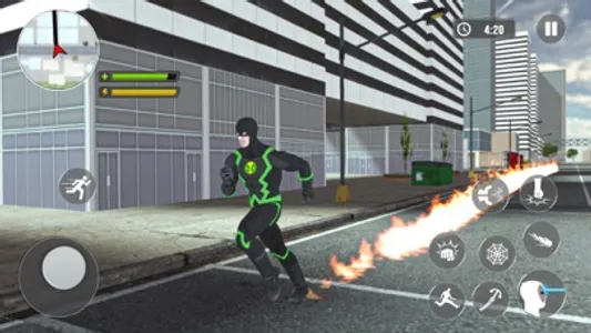 Superhero Rope War Rescue Game screenshot 2