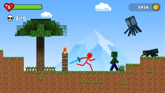 Stickman Battle in Craft World screenshot 0