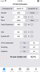 CV Risk Estimation screenshot 0