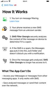 SMS Filter Georgia screenshot 2