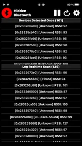 Hidden Bluetooth Scanner screenshot 0
