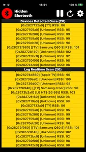 Hidden Bluetooth Scanner screenshot 1