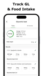 Glycemic Index & Load Tracker screenshot 2