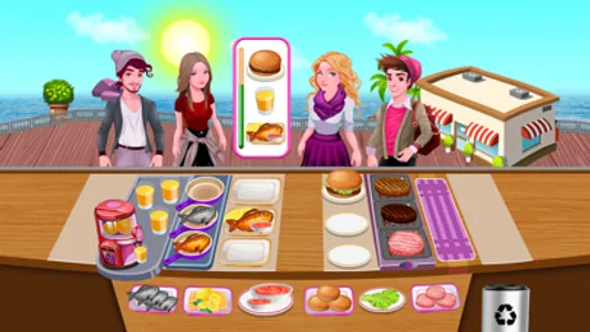 Burger Fever Chef Cooking Game screenshot 1