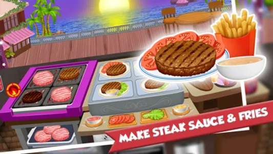 Burger Fever Chef Cooking Game screenshot 2