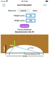 Arch Layout Calculator screenshot 1