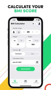 BMI Calculator - Height Weight screenshot 1