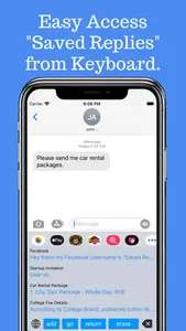 Saved Replies Keyboard screenshot 4
