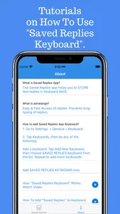 Saved Replies Keyboard screenshot 8