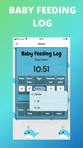 Baby Feeding Log App screenshot 0