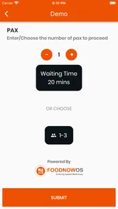 Queue system - FoodNowOS screenshot 2