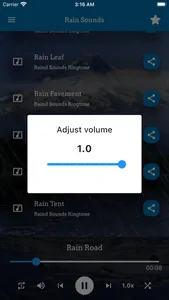 Rain Sounds Ringtones screenshot 3