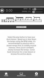 Daily Drum Lesson screenshot 1