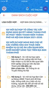 Quản lý cuộc họp Hà Nội screenshot 2