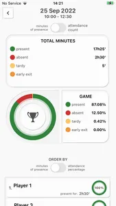 NS Team Attendance screenshot 5