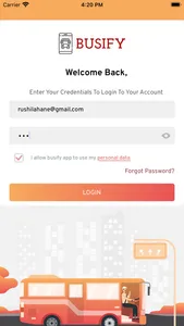 Busify App screenshot 0