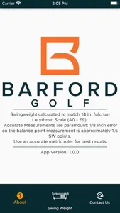 Golf Swingweight Calculator screenshot 1